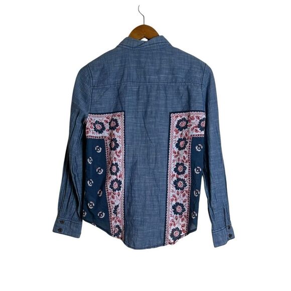 Free‎ people patterned button down shirt - Picture 5 of 6